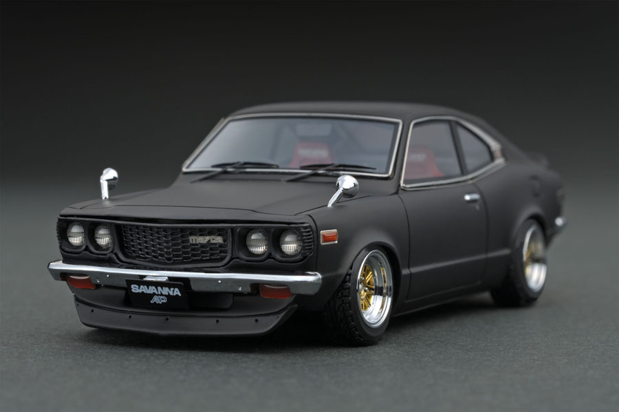 IG0638 1/43 Mazda Savanna (S124A) Matte Black | LINE UP | [公式