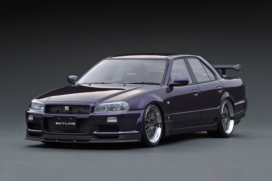 IG1584 1/18 Nissan Skyline 25GT Turbo (ER34) Midnight Purple III