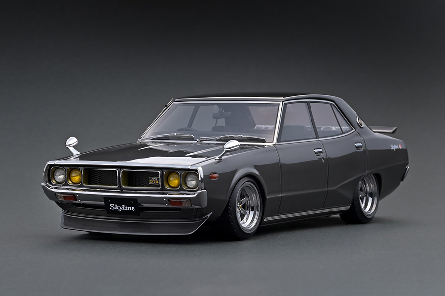 IG1981 1/18 Nissan Skyline 2000 GT-X (GC110) Gun Metallic | LINE