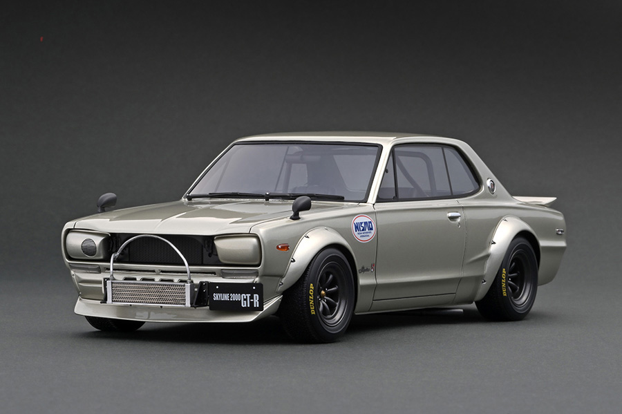 IG2020 1/18 Nissan Skyline 2000 GT-R (KPGC10) Silver | LINE UP