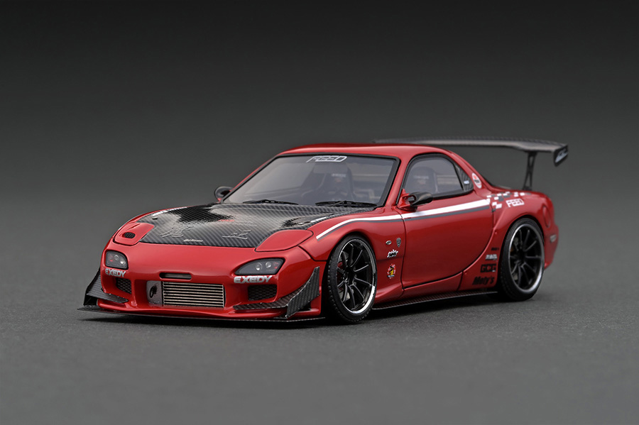 IG2183 1/43 FEED RX-7 (FD3S) 魔王 Red With Engine | LINE UP