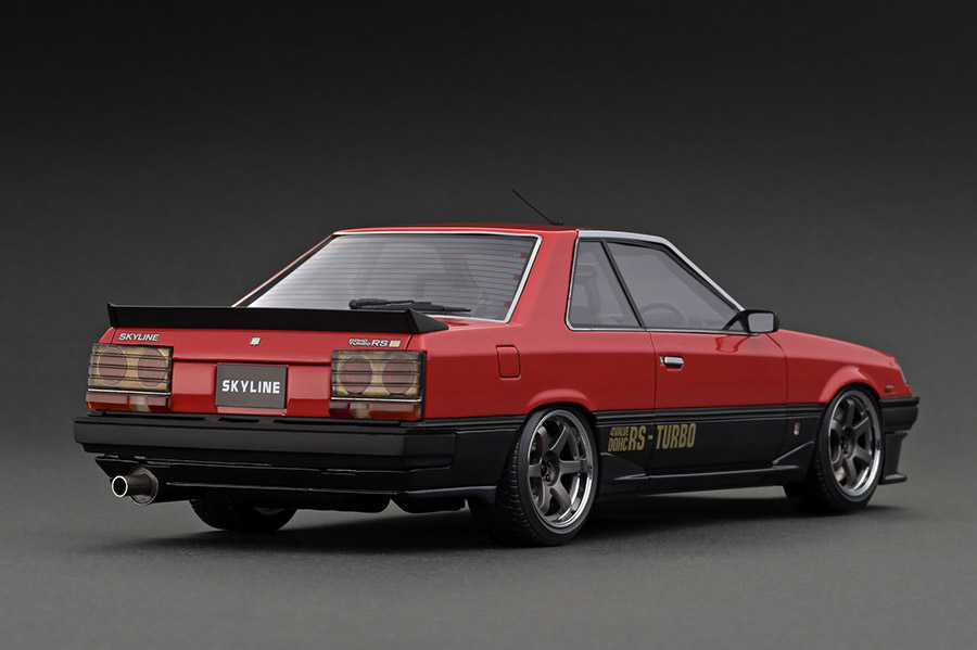 IG3434 1/18 Nissan Skyline 2000 RS-X Turbo-C (R30) Red/Black With