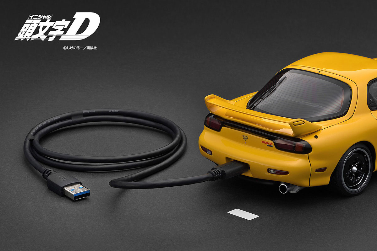 IG3940 1/18 INITIAL D Mazda RX-7 Mazda Speed A-spec(FD3S) Yellow