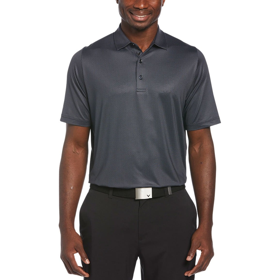 Callaway Men's Swing Tech Chev Foulard Print Golf Polo | TGW