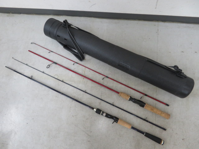 メジャークラフト ほか バス釣り用ロッド 2本、ケースセット