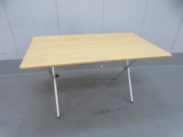 ワンアクションテーブルロング竹 LV-015T | アウトドア用品