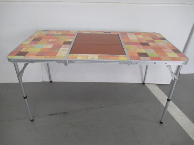 ナチュラルモザイクBBQテーブル/130 | アウトドア用品・アウトドア