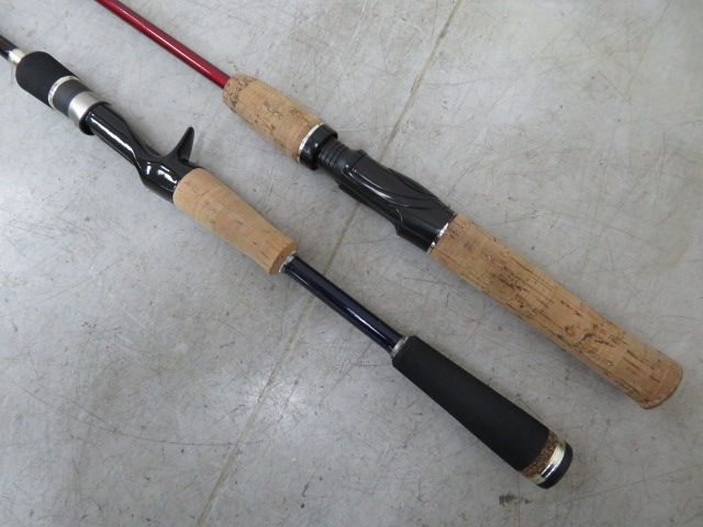メジャークラフト ほか バス釣り用ロッド 2本、ケースセット