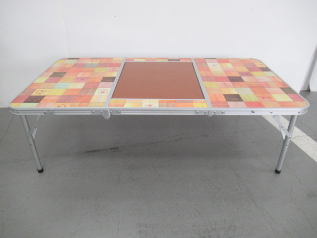 ナチュラルモザイクBBQテーブル/130 | アウトドア用品・アウトドア