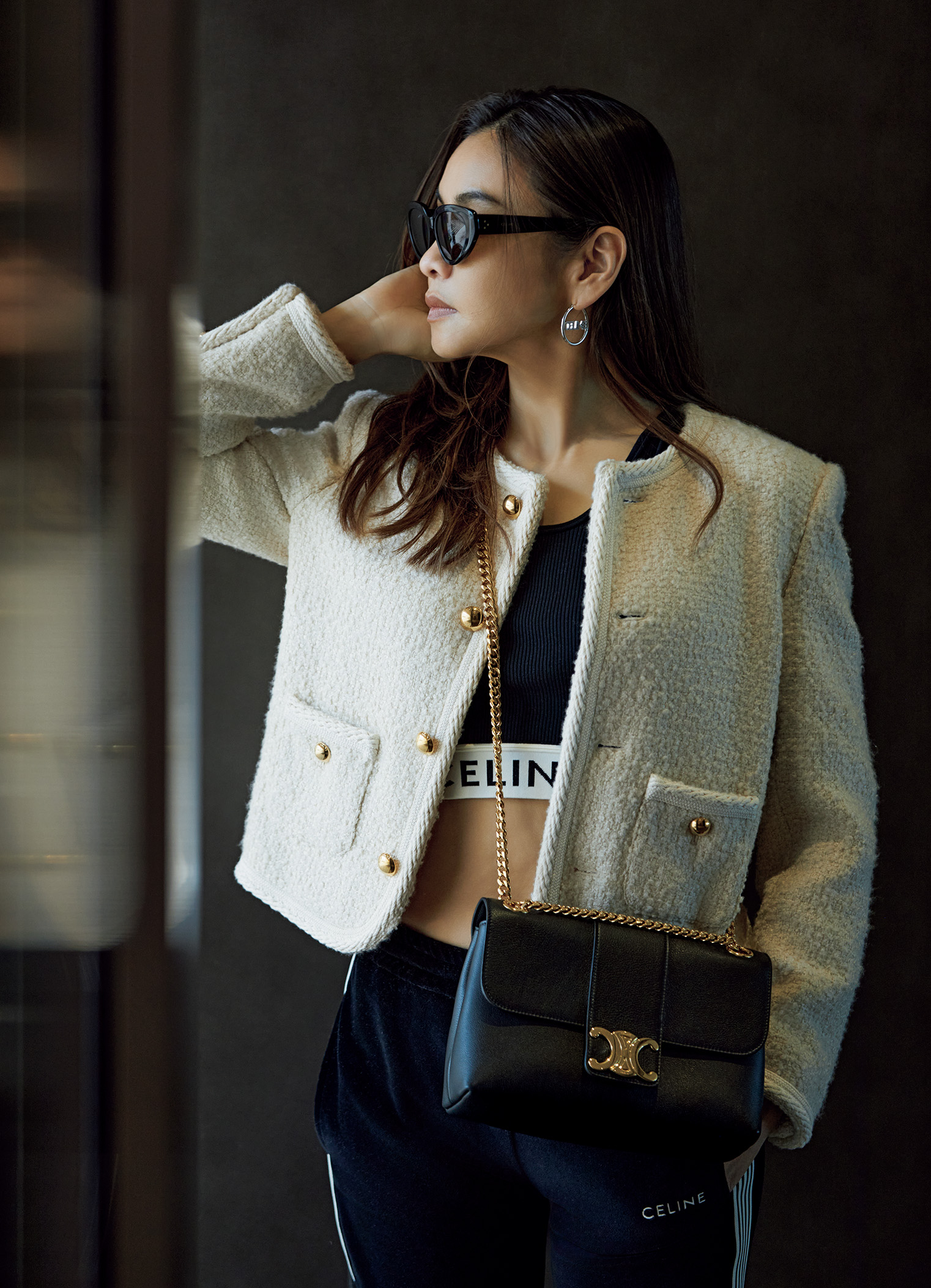 滝沢眞規子さんが着こなす。お手本は「フレンチブルジョワ」Style