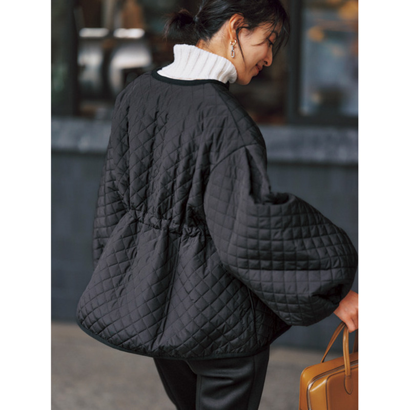 ママの万能冬アウター】きちんと見え『キルティングコート』は送迎にも
