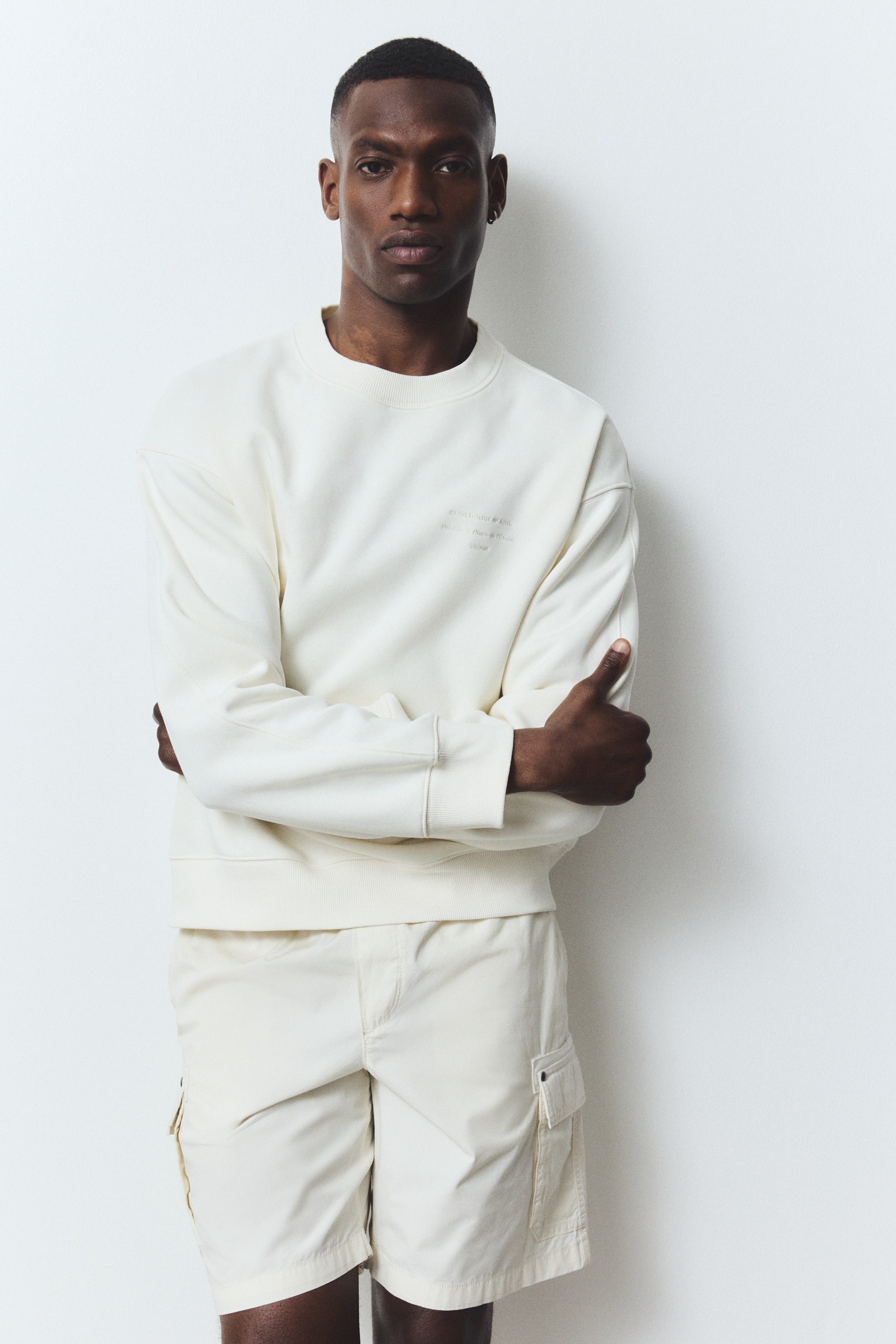 Regular-Fit Printed Sweatshirt - White/Club House - Men | H&M US