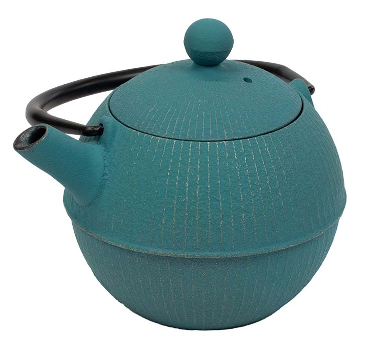 南部鉄瓶急須 手まり（茶こし付）ターコイズブルー｜雑貨・日用品