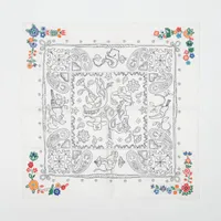 エルメス アニマル バンダナ フルール ペルレ スカーフ シルク