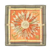 エルメス カレ90 SELLES A HOUSSE カバーへの腰かけ スカーフ シルク