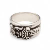 クロムハーツ CHプラス レターブロックリング リング 925 45.3g