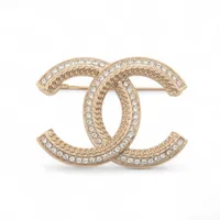 シャネル ココマーク B17C ピンブローチ GP×フェイクパール ゴールド