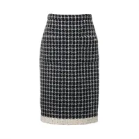 セリーヌ フィービー期 ウール スカート 34 レディース グレー 2 2P96