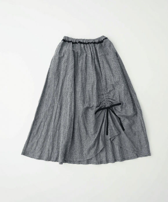 UpcycleLino] ギンガムドロストスカート｜nest Robe / CONFECT ONLINE SHOP
