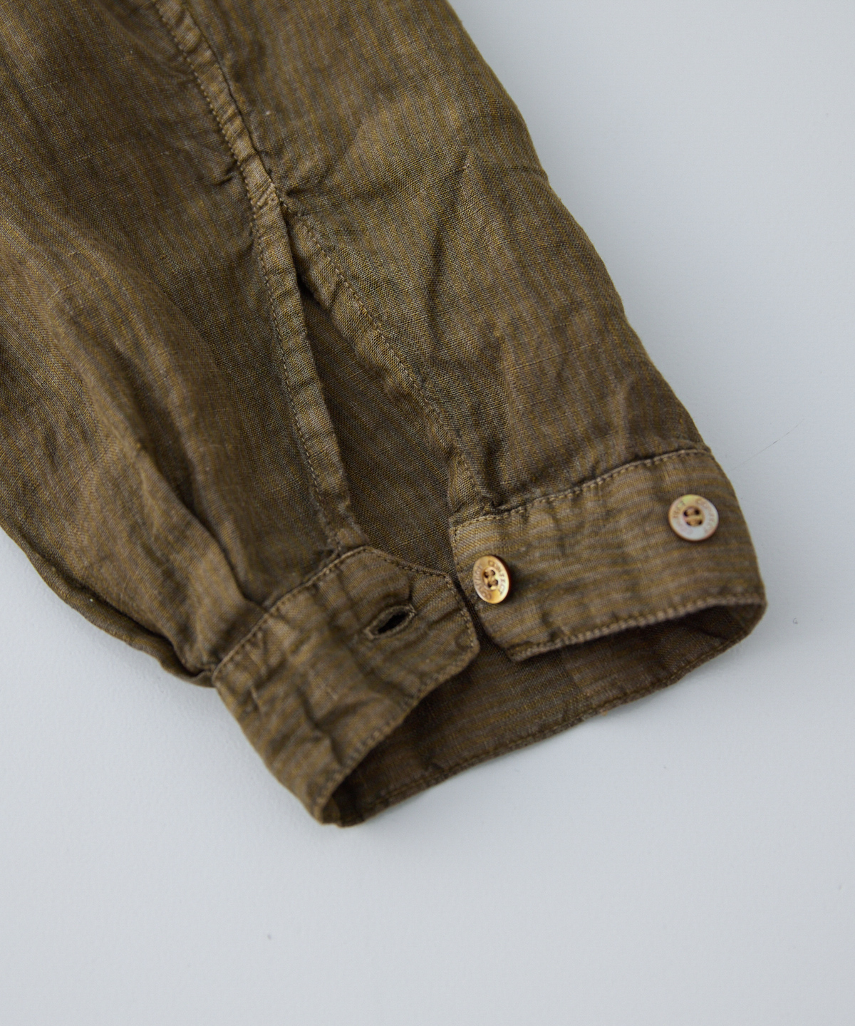 リネン ピグメントバイオ オープンカラーシャツ｜nest Robe / CONFECT