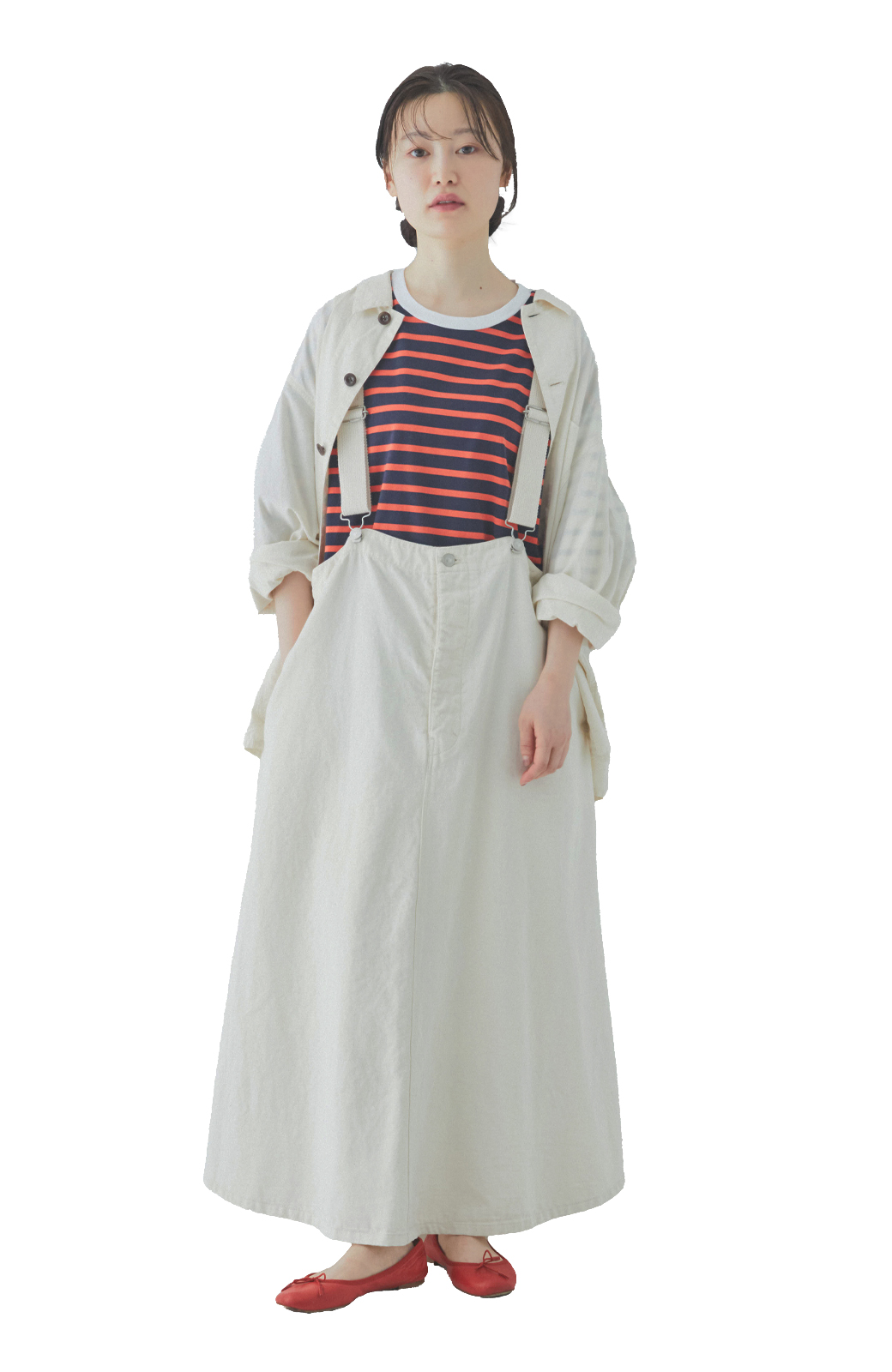 WEAR with ME DENIM & CHINO JUMPER SKIRT｜nest Robe / CONFECT