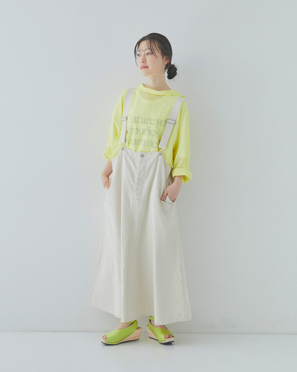 WEAR with ME DENIM & CHINO JUMPER SKIRT｜nest Robe / CONFECT