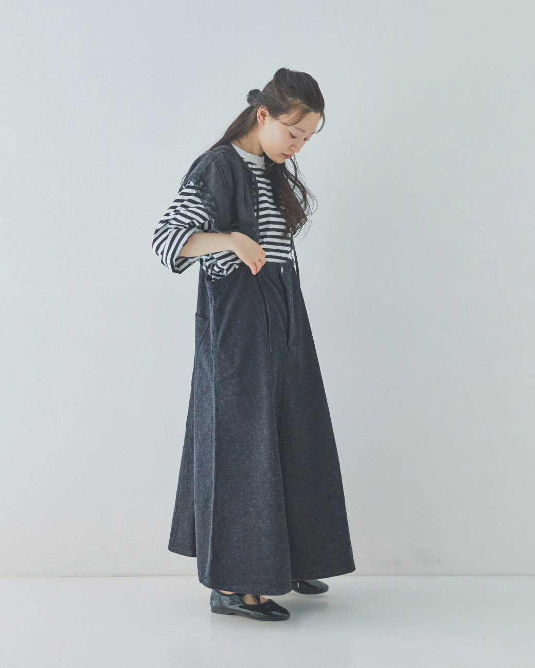 WEAR with ME DENIM & CHINO JUMPER SKIRT｜nest Robe / CONFECT