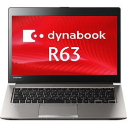 Dynabook dynabook R63/P：i5-5200U/13.3/4G/128G/7ProDG/Office無/WEB