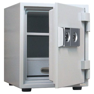 送料無料】 耐火金庫 シリンダー(鍵)式/幅435×奥行493×高さ529mm/75kg