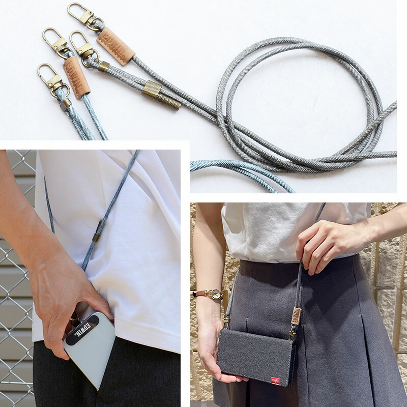 楽天市場】ストラップ ショルダー スマホ EDWIN 「レザータグ