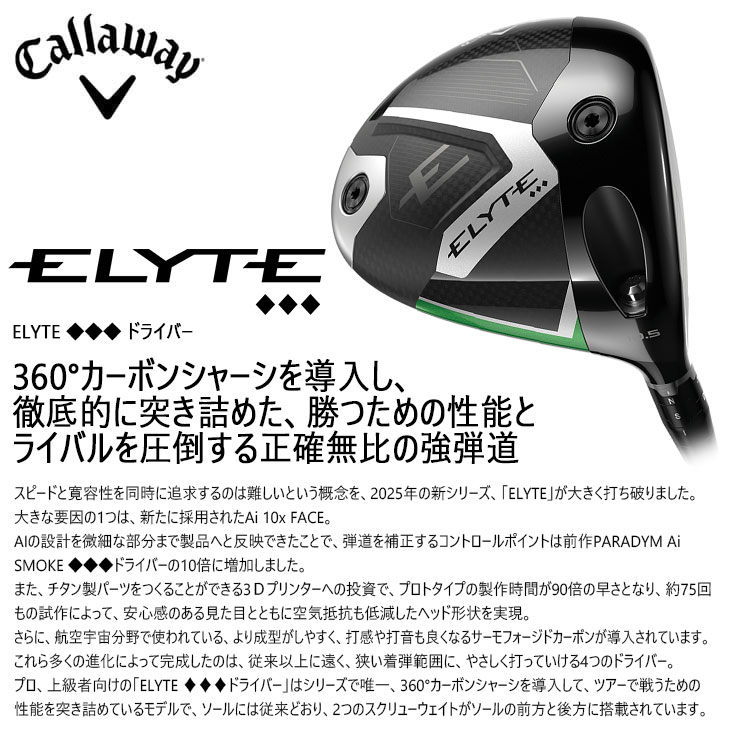 楽天市場】【OVDカスタム】CALLAWAY ELYTE ◇◇◇ドライバー USモデル