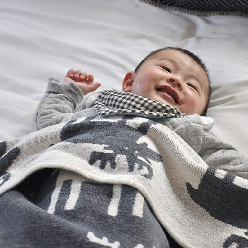 楽天市場】KLIPPAN クリッパン シュニールコットン ミニブランケット