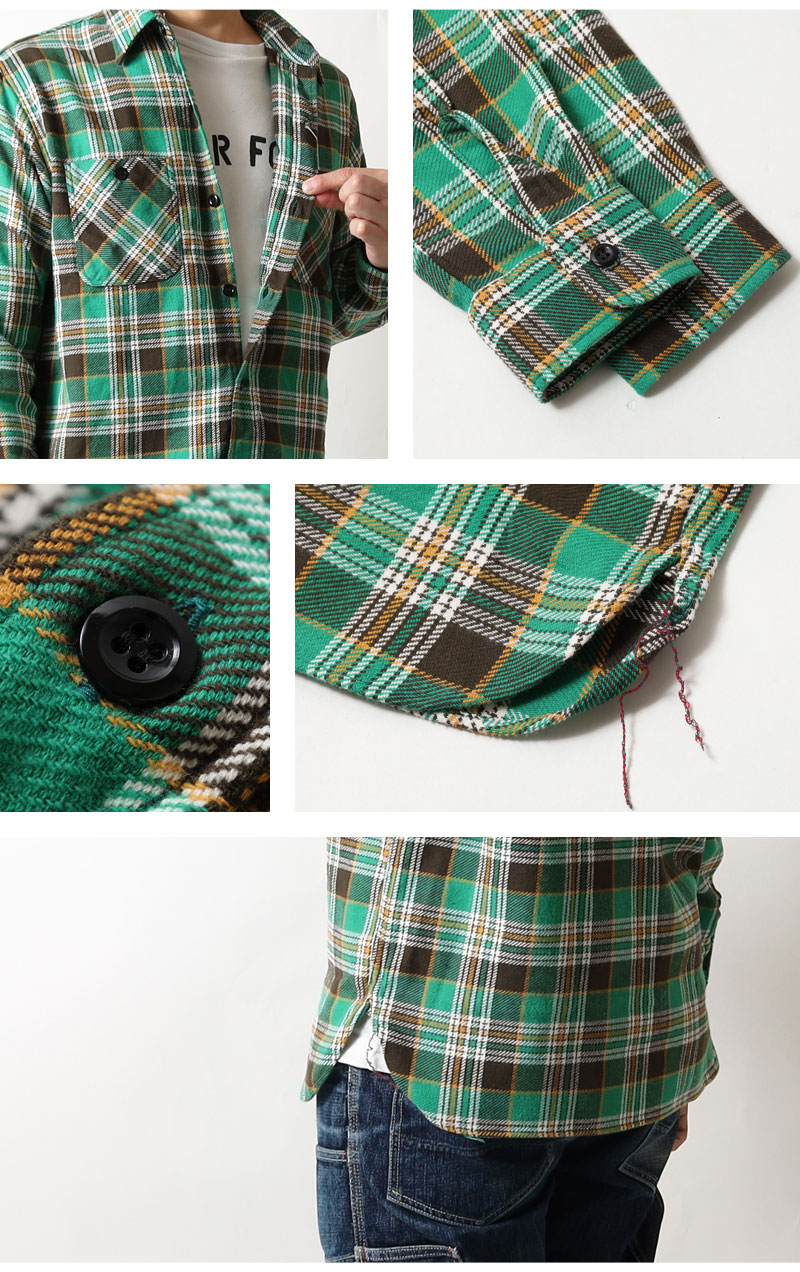 SUGAR CANE(シュガーケーン) ツイルチェックワークシャツ / SC29564