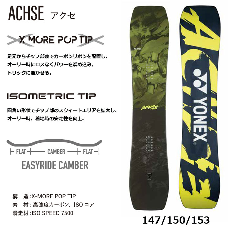 楽天市場】24-25 YONEX ヨネックス スノーボード ACHSE アクセ