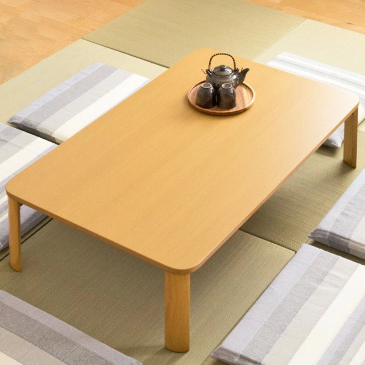 楽天市場】座卓 幅120cm 折りたたみ 木目調 （ リビングテーブル ロー
