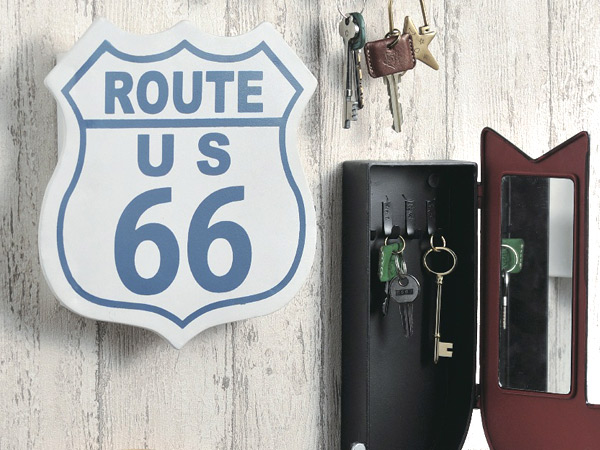 楽天市場】キーボックス ROUTE66 （ 鍵 収納 玄関 ボックス 壁掛け