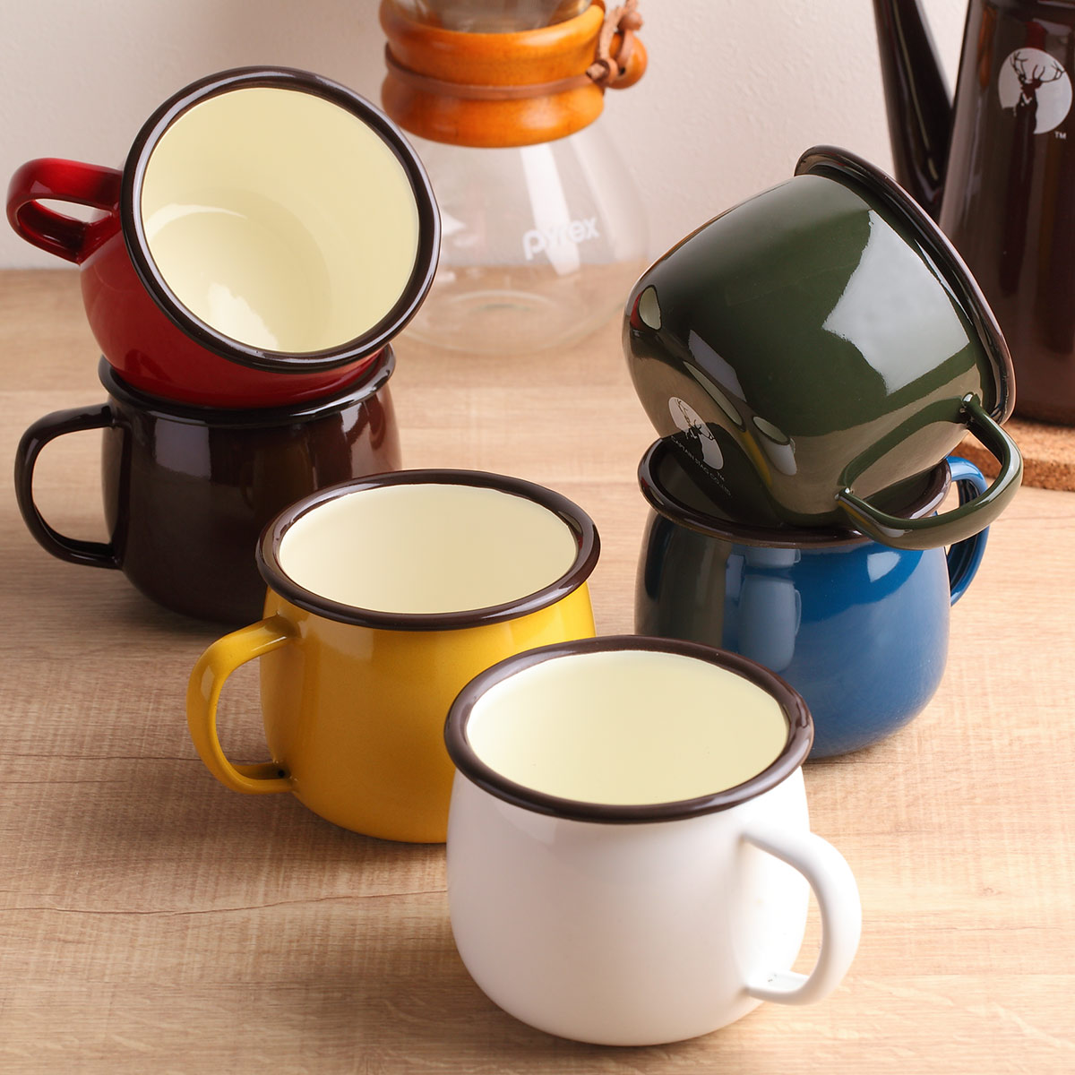 楽天市場】アウトドア食器 ホーロー マグカップ コップ キャプテン