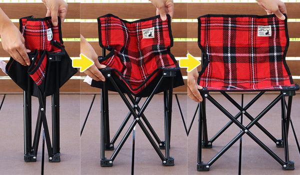楽天市場】折りたたみ椅子 起毛コンパクトチェア キャプテンスタッグ