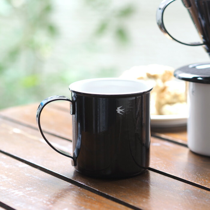 ツバメ ホーローマグ M ブラック / GLOCAL STANDARD PRODUCTS | 食器と