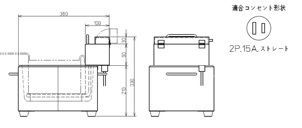 導入実績 9,000台突破！】【スピード出荷】電気フライヤー 7.0L 卓上