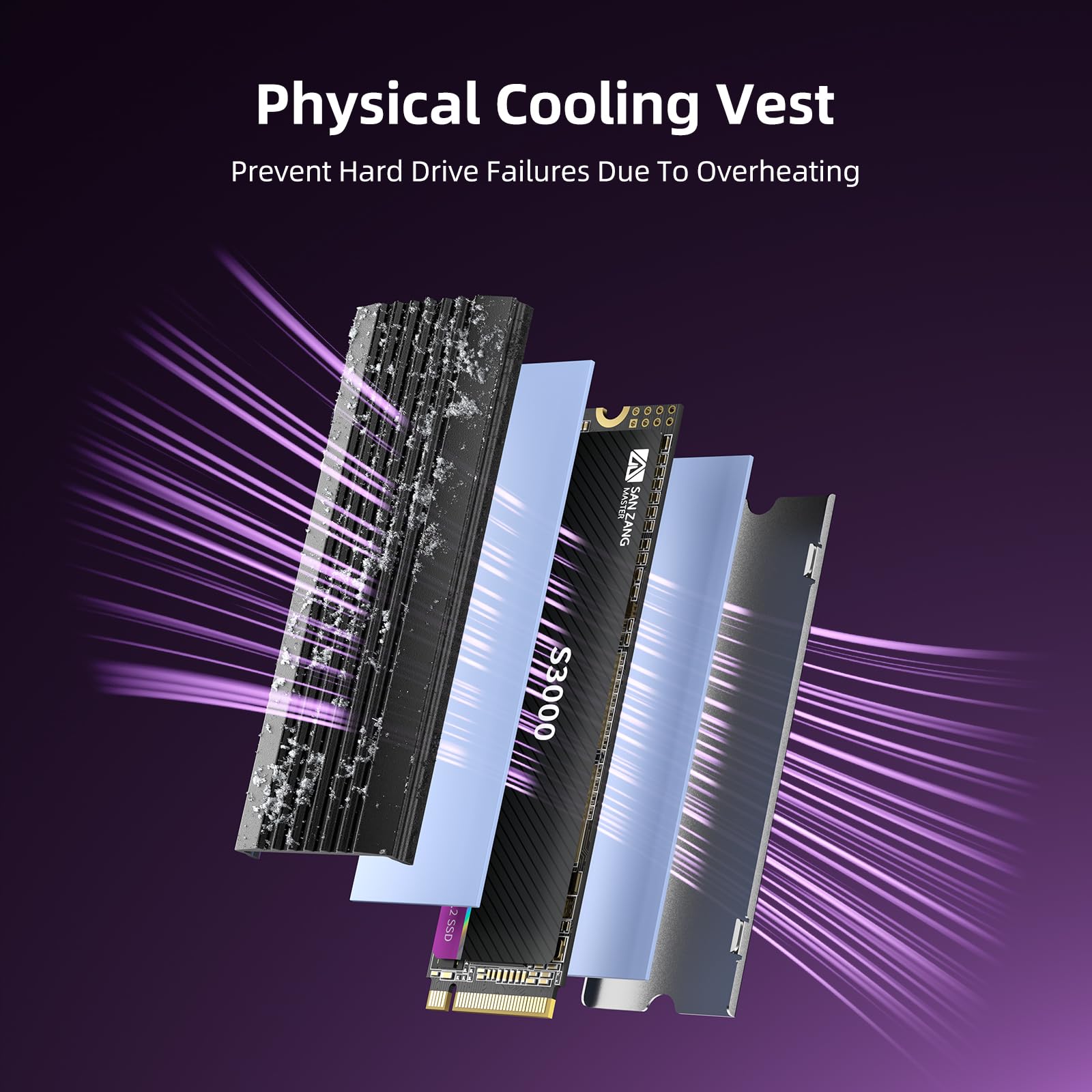 内蔵型SSD SAN ZANG S3000 2TB NVMe M.2 SSD SAN ZANG MASTER S3000