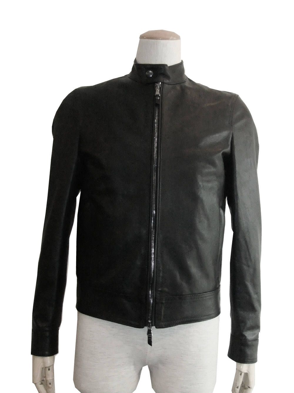 EMMETI - JURI ラムスキン ナッパレザー シングルライダースジャケット