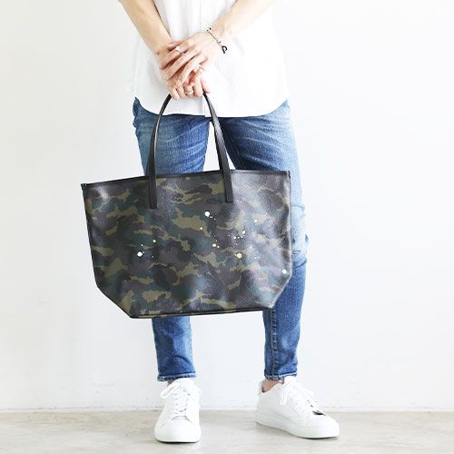 GENTIL BANDIT - トートバッグ MM / ブラックカモ | Tempt