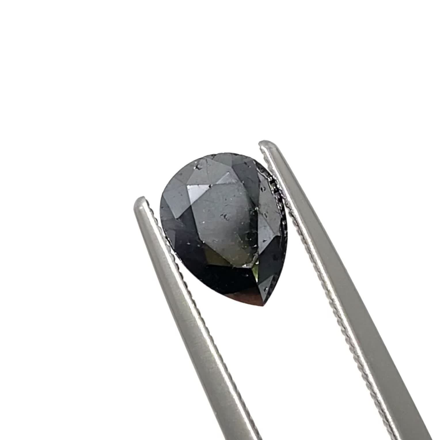 ブラックダイヤモンド(宝石名ダイアモンド)ジンバブエ産 識別済 1.31ct
