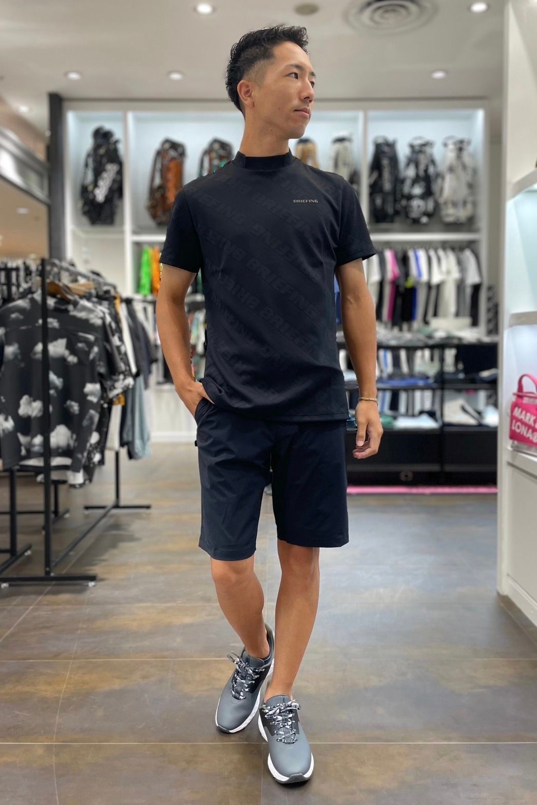 購入の前にコメント下さい。MUTAネイビーゴルフウェアセットソックス