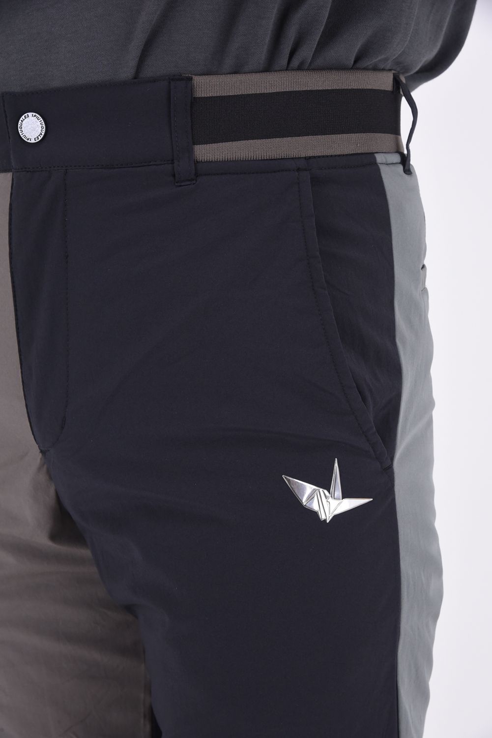 1PIU1UGUALE3 GOLF - CRAZY RIB PANTS / ロゴ クレイジーパターン