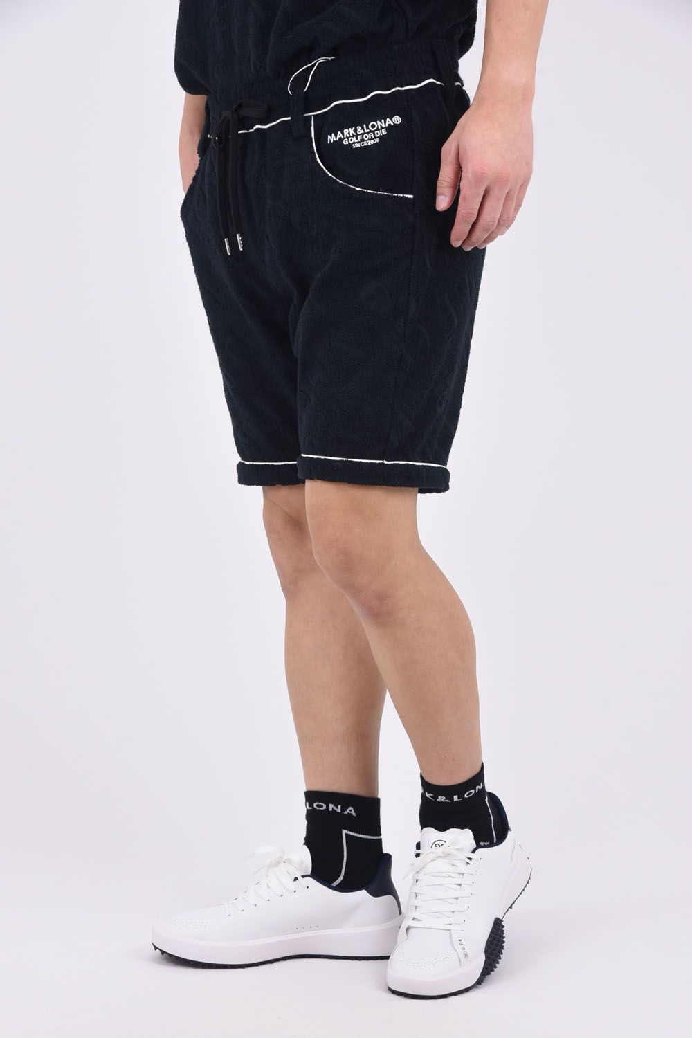 MARK & LONA ロゴプリント ショートパンツ MARK & LONA ロゴプリント