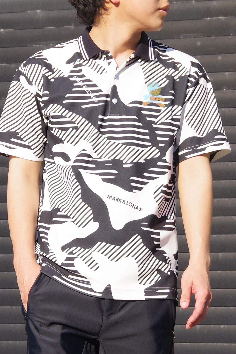 MARK & LONA TOMMII LIMコラボ 宇宙デザイン ポロシャツ MARK & LONA