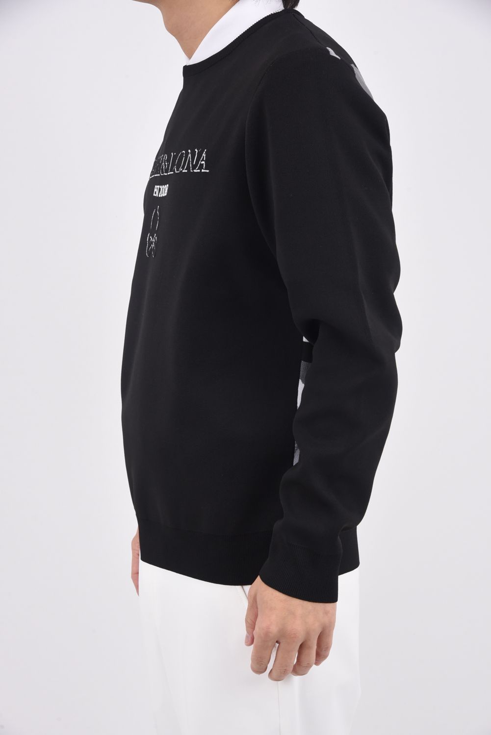 MARK&LONA - 【26SS】 GAUGE BACK PANEL CAMOUFLAGE CREW / オリジナル