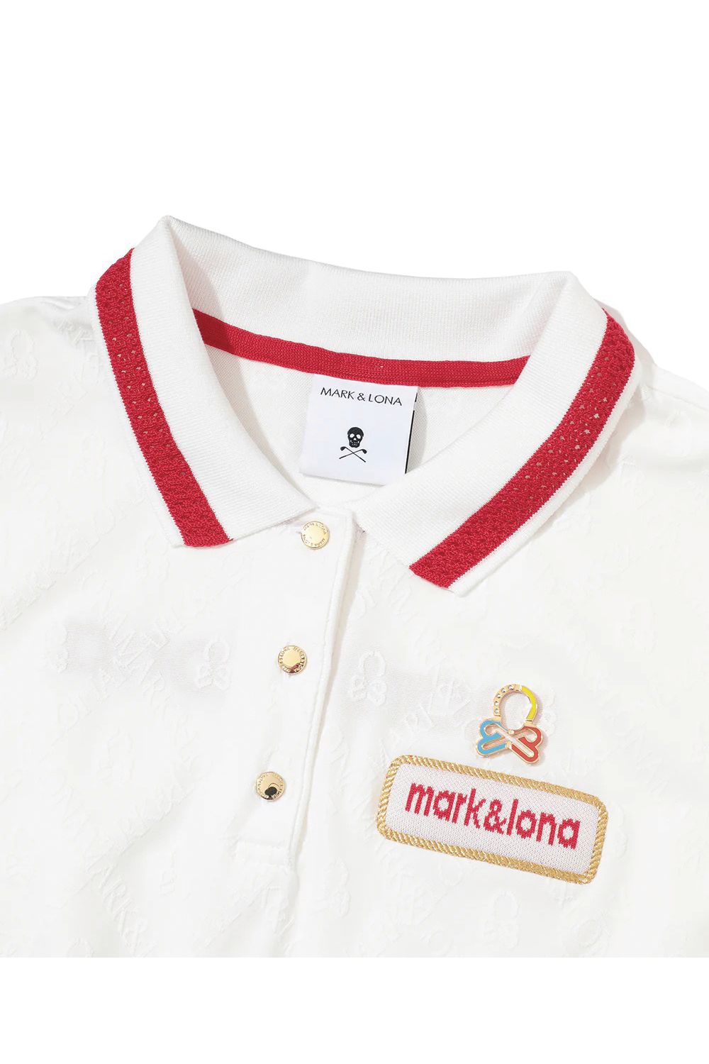 MARK&LONA - 【26SS】【レディース】 ADAMANT JACQUARD POLO / ダイヤ